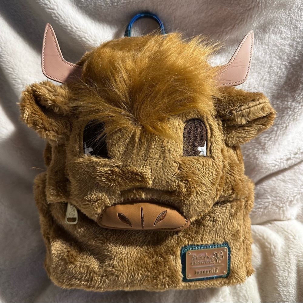Highland Cow Busch Gardens Exclusive Loungefly Backpack: NWT